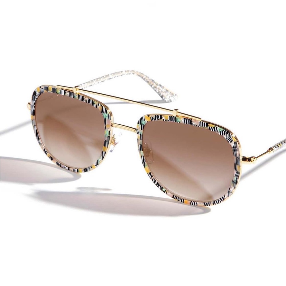 KREWE limited edition Mard Gras capsule sunglasses